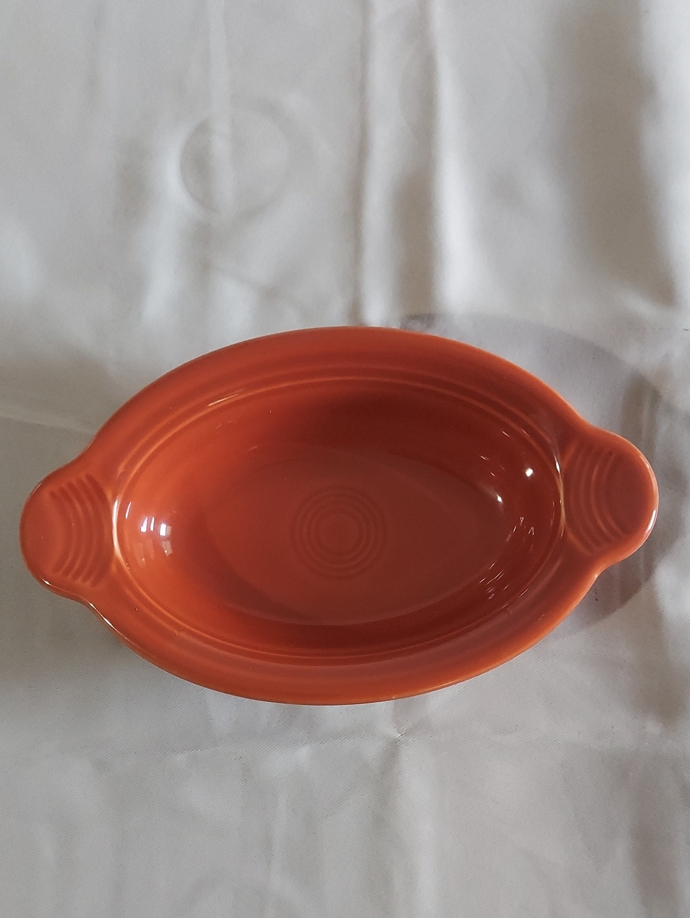 Fiesta 9 1/8 Inch Oval Individual Casserole 13 OZ Paprika